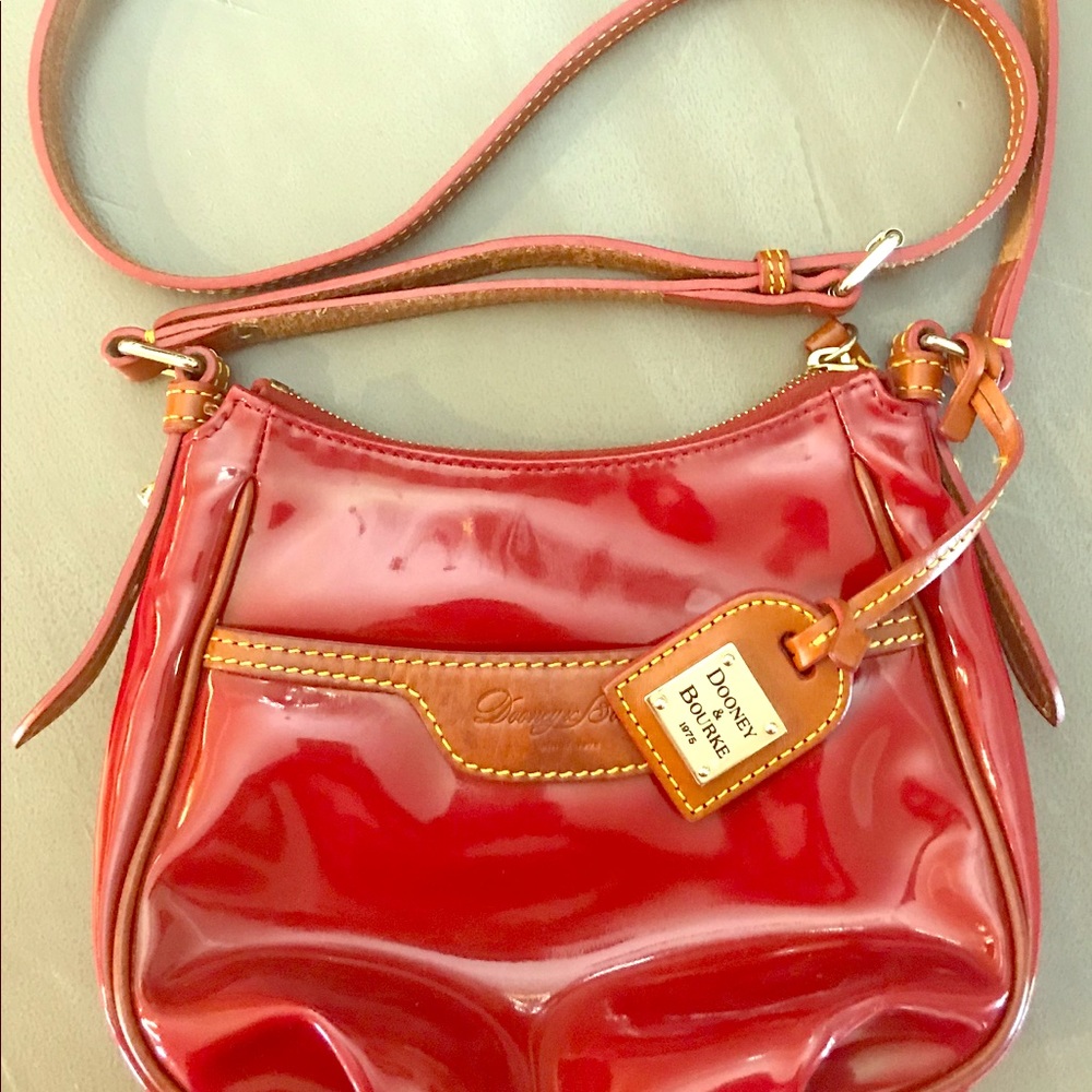 Dooney & Burke Red Patent Crossbody